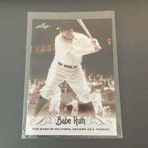 Babe Ruth Final Season Collector Card. 2016 Leaf #32